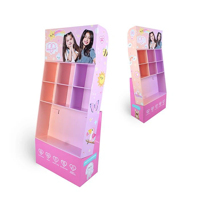 Hair circle cardboard display rack