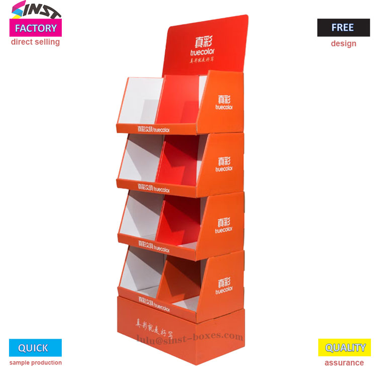 کاغذ کا تولیہ نالیدار باکس ڈسپلے ریک